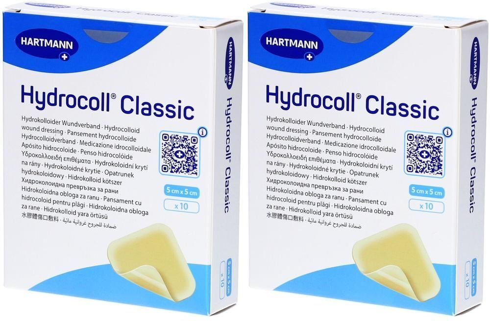 Hydrocoll Classic Wundverband 5x5 cm 2x 2x10 St Kompressen