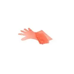 Extra lange Veterinärhandschuhe | Orange 90 cm - 50 Stück