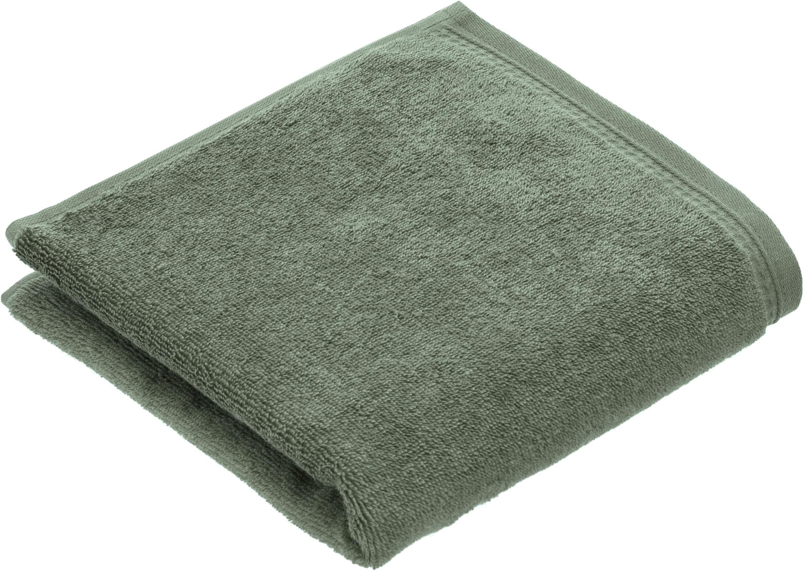 Handtücher VOSSEN "Detox Time", grün (detox grün), B:50cm L:100cm, Waffelpiqué, Baumwolle, Handtücher, Handtücher, Waffelpiqué Bordüren detox grün B/L: 50cmx100cm, 1 Stk., Waffelpiqué