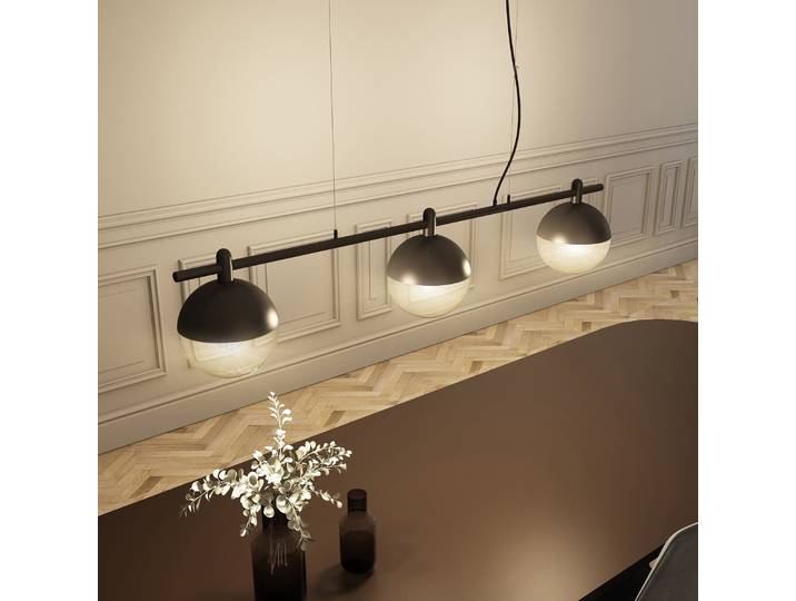 Dustian 3 Suspension - Lucande - Cuisine - Design - Verre - Boule