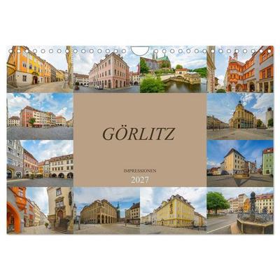 Görlitz Impressionen (Wandkalender 2027 DIN A4 quer), CALVENDO Monatskalender