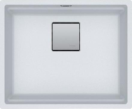 Franke Kubus 2 - Fragranitspüle KNG 110-52, 560x460 mm, Glacier 125.0641.421