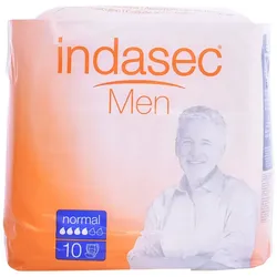 Indasec Men Male Absorbent Normal 10 Einheiten
