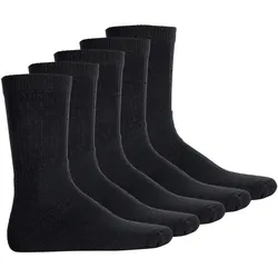 YOURBASICS Herren Socken, Multipack - Arbeitssocken, Hochwertige Baumwollmischung, einfarbig Schwarz / 20er Pack (4x5P) / 43-46