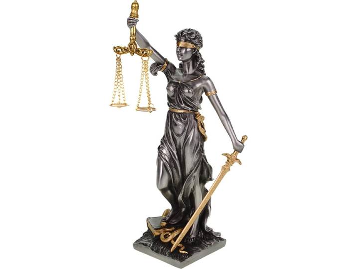 Veronese Design beeld/figuur - Vrouwe Justitia - KLEIN FORMAAT - 21cm - Justitia Romeinse Godin van Rechtvaardigheid