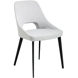 AC ANGEL CERDA Angel Cerdá  Schwarzer Stuhl aus Stoff und Stahl 4101C