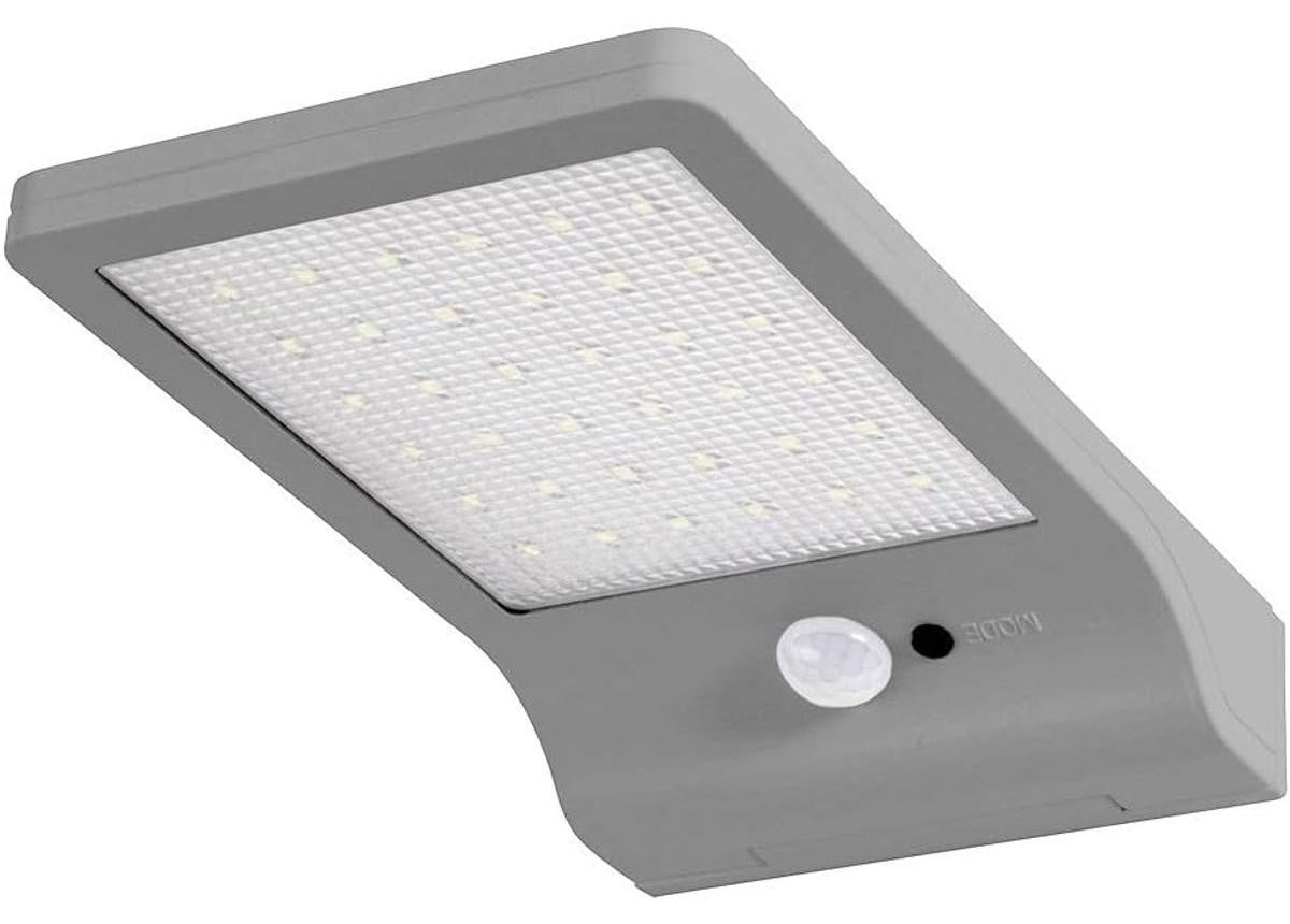 Osram DoorLED Solar Buitenwandlamp Zilver met Bewegingssensor en Schemersensor IP44