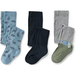 Tchibo - 3 Paar Kinder-Strumpfhosen - Kinder - Gr. 122/128 - dunkelblau