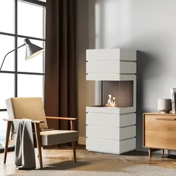 Noble Flame TOWER [geschlossener Ethanolkamin]: Weiß