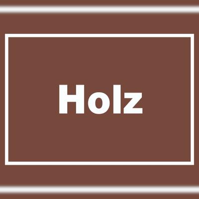 HB-Druck Holz Mülltrennung Schild mit Text waagerecht A1 (594x841mm)
