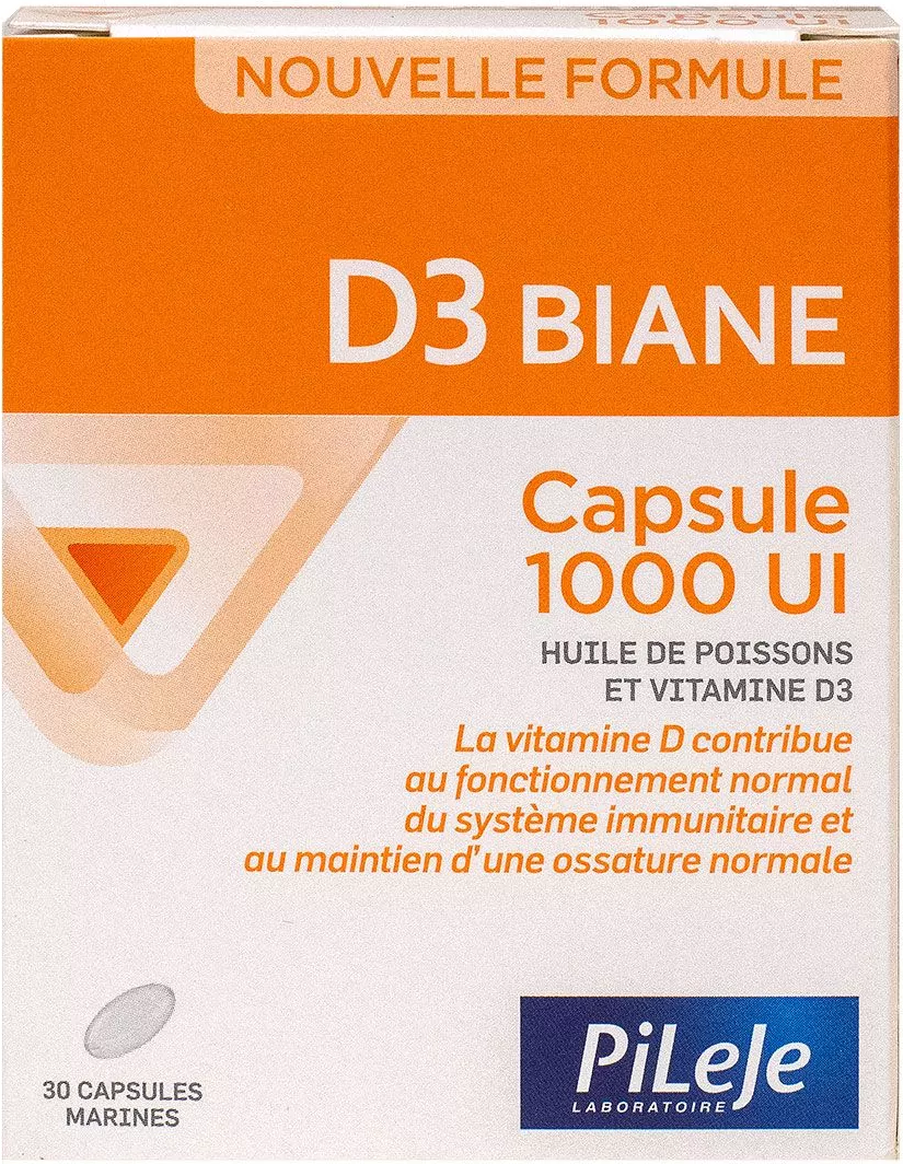 Pileje D3 Biane Capsules 1000 IU 30 Capsules