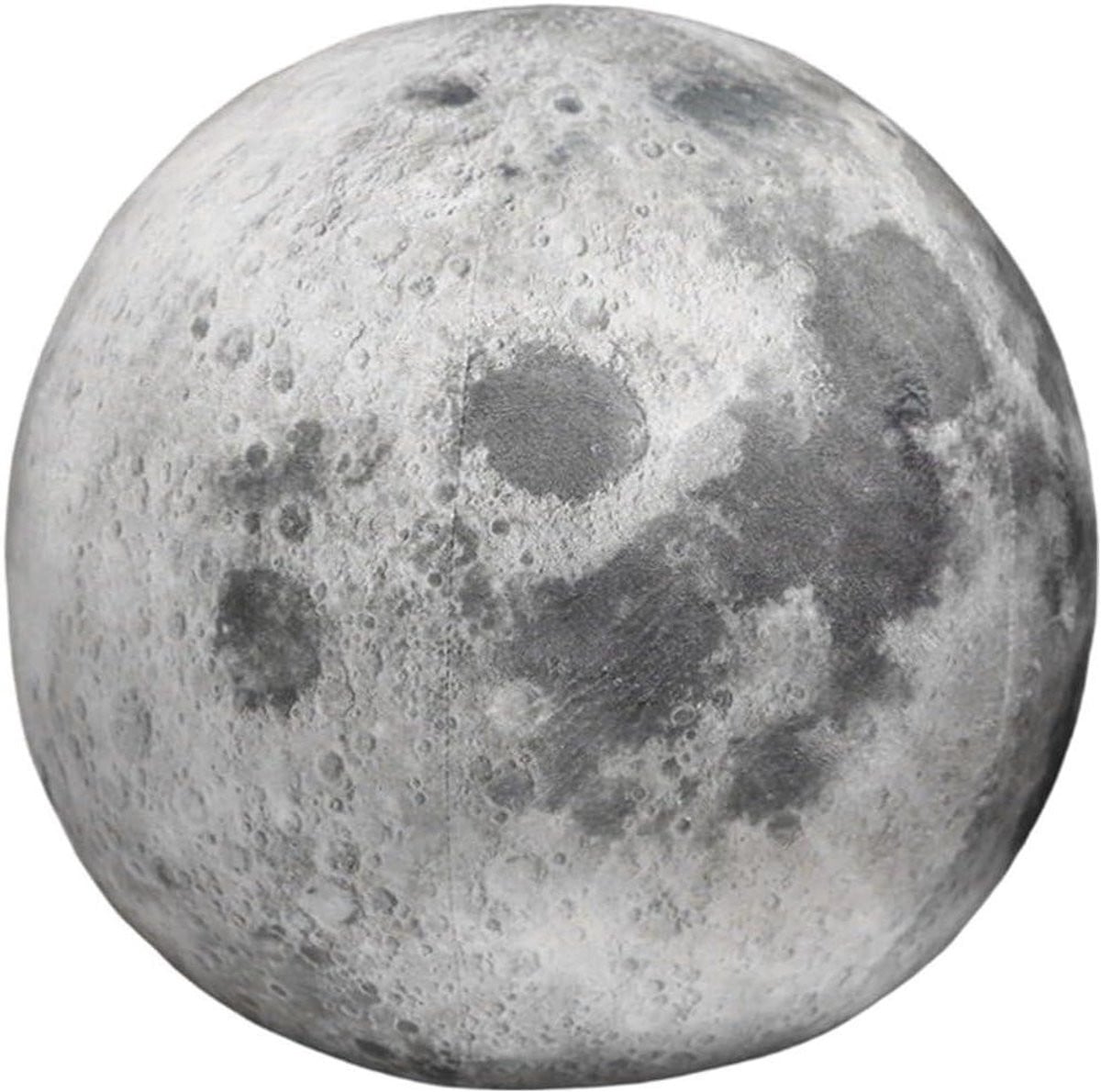 Decoratief Maan Kussen - Bolvormig Planeet Kussen voor Woonkamer Decoratie - 17 cm