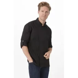 Chef Works® HARTFORD Kochjacke der Essential & Urban Collection - COOL VENTTM, Reißverschluß, Schwarz Gr. XS