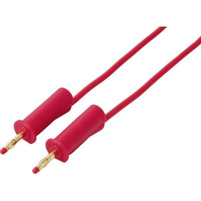 VOLTCRAFT MSB-132 Messleitung 4 mm, 2,5 mm², 32 A, Rot, 1 m, PVC, Kontakte vergoldetvergoldet