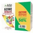 Arkopharma Azinc Vitalité Adulte Lot de 2 x 120 Gélules - 2 pots 2 x 120 gélules