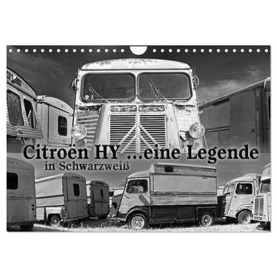 Citroën HY eine Legende in Schwarzweiß (Wandkalender 2027 DIN A4 quer), CALVENDO Monatskalender