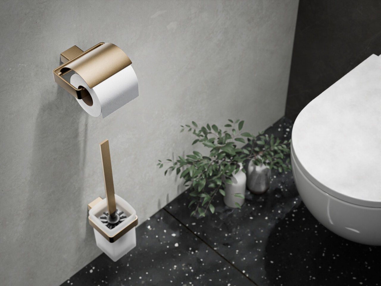 emco loft Papierhalter mit Deckel, bronze, 050001700 050001700