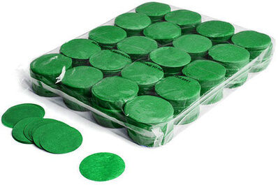 Magic FX Confetti round Ø 55mm D. Green Dunkelgrün