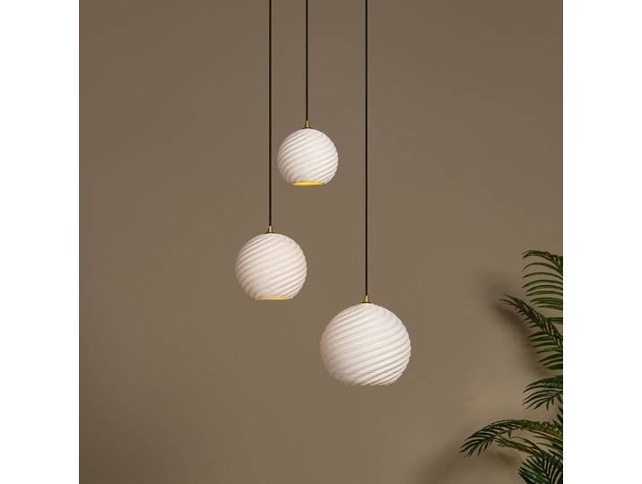 Lucide Hängeleuchte Bina, dimmbar, weiß / opal, für Wohn- / Esszimmer, Keramik, Modern, Hängelampe
