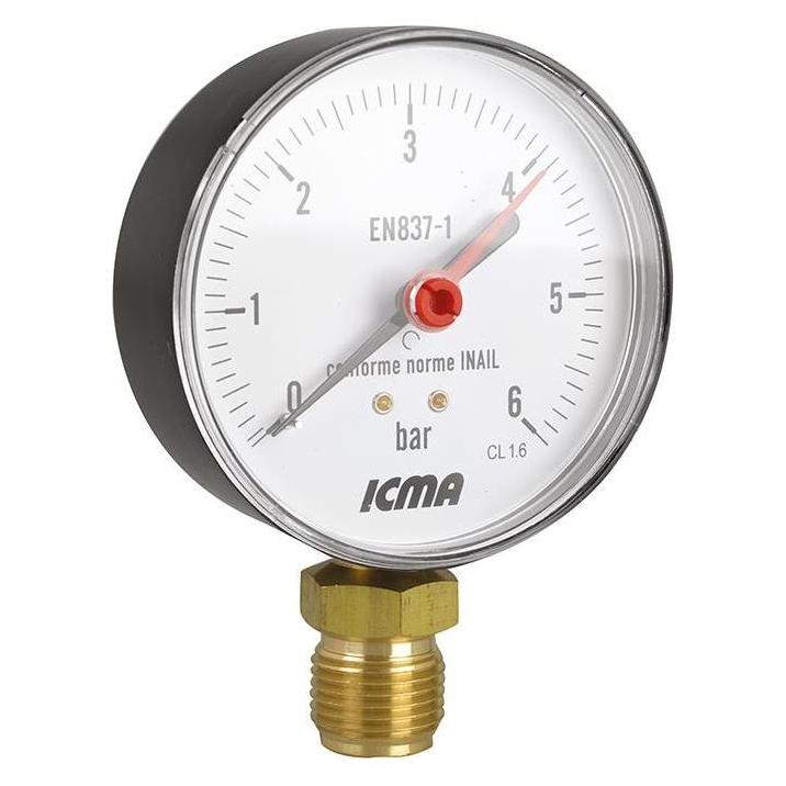 Icma MANOMETER 80MM. 1/2. 6 BAR (42653027)