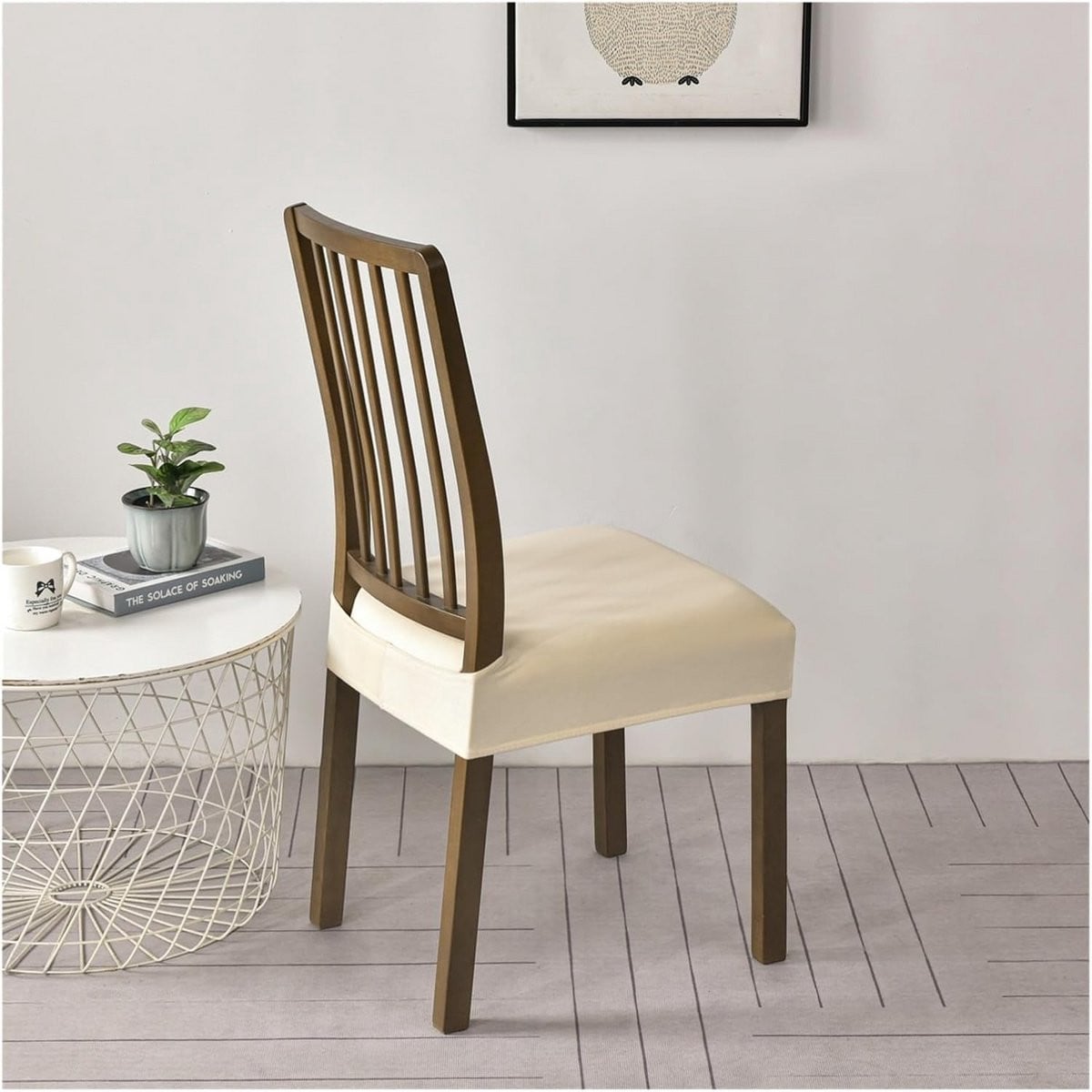 Set van 2, 4 of 6 Stretchy Fluweel Stoelhoezen voor Eetkamerstoelen - Beschermend en Afneembaar