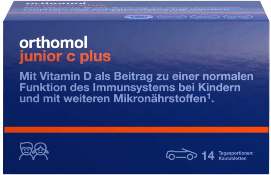 Orthomol junior C plus Kautabletten Mandarine/Waldfrucht 14stk