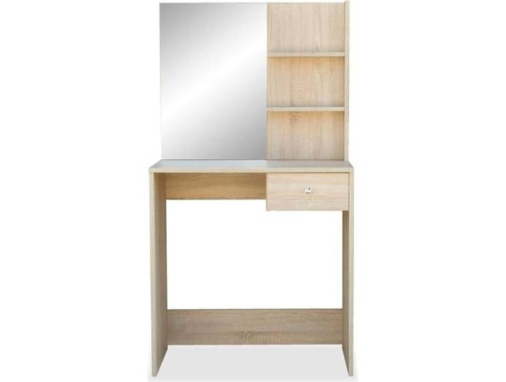 Coiffeuse - Style Élégance Chic - Aggloméré - Chêne - 75 x 40 x 141 cm