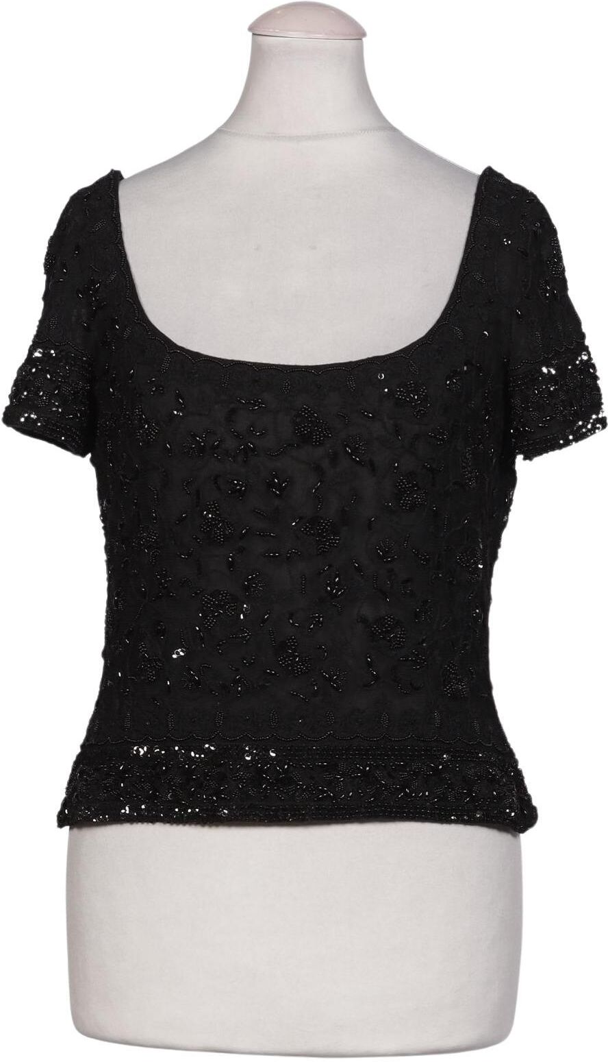 Ella Singh Damen Bluse, Schwarz, Gr. EU 36, Synthetik - Second Hand
