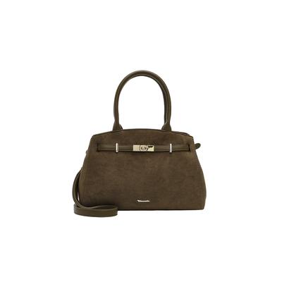 Shopper TAMARIS "Shopper TAS Martina", Damen, Gr. B/H/T: 32cm x 22,5cm x 13cm, grün (oliv 960), Polyester, Taschen Shopper
