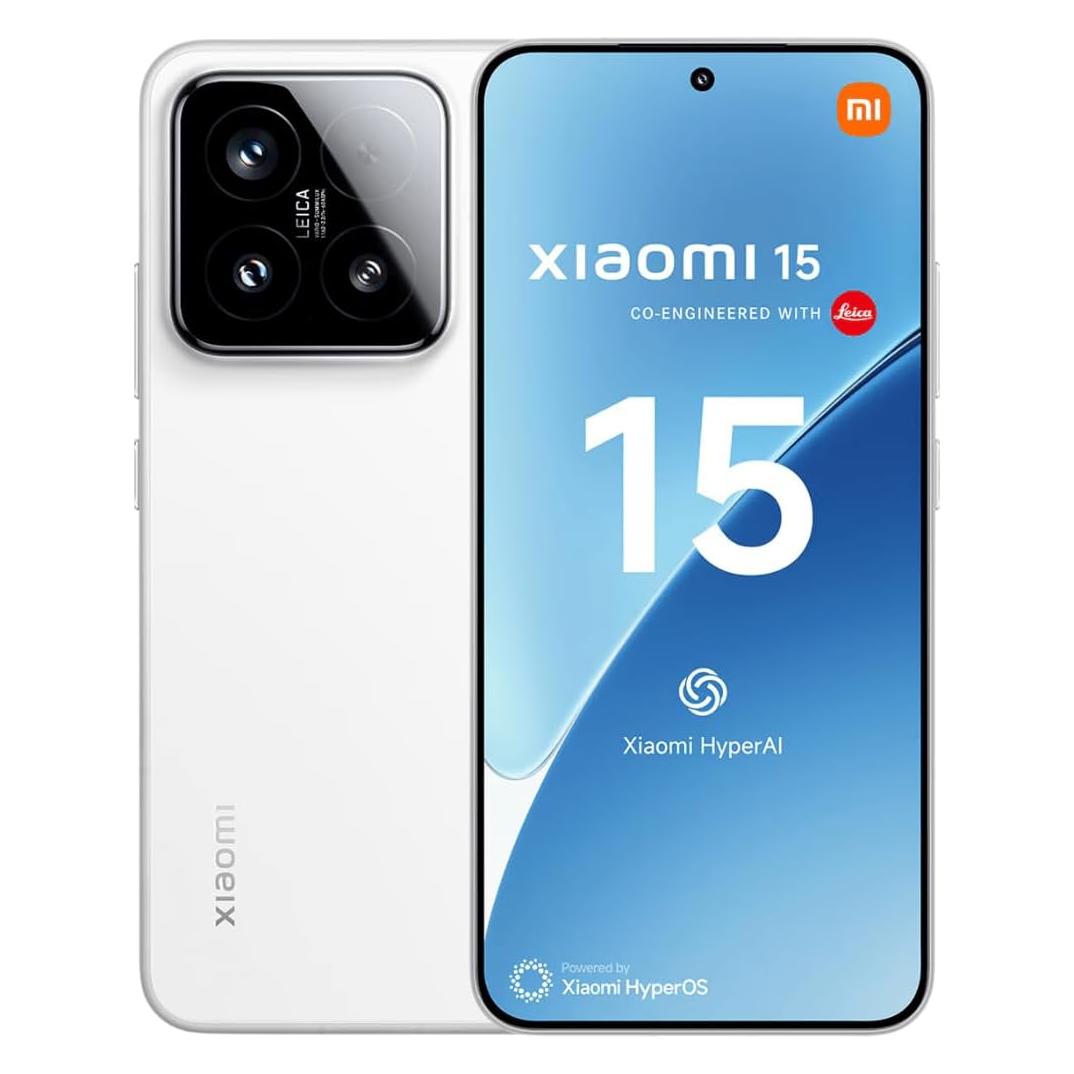 Xiaomi 15 (256 GB, White, 6.36", Dual SIM, 5G) (MZB0ITTEU)