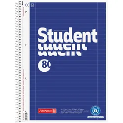 5x Brunnen, Heft + Block, Collegeblock A4 70g/qm 80 Blatt RC Lineatur 27 (A4)