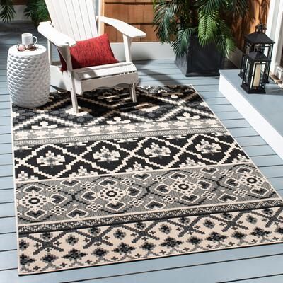 SAFAVIEH Veranda Srbislava Indoor/ Outdoor Waterproof Area Rug