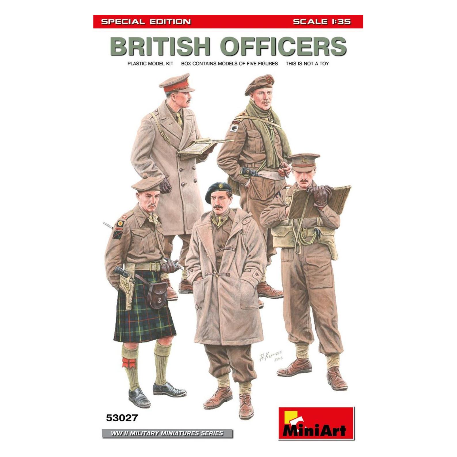 Mini art 1:35 Fig.-Set Brit. Offiziere (5) Sp.Ed. (550053027)