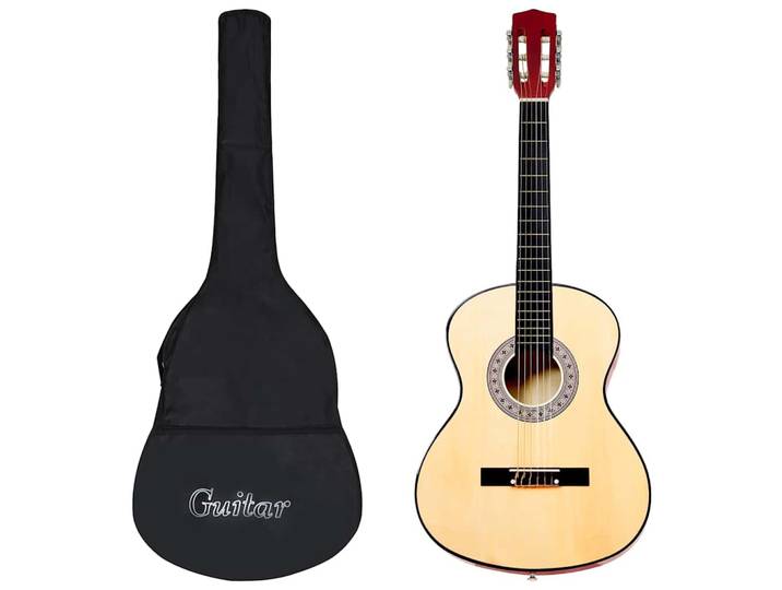 vidaXL Klassikgitarre für Anfänger mit Tasche 3/4 36