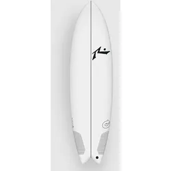 Rusty Tec Moby Fish Quad 7'4 Surfboard white Gr. 7'4