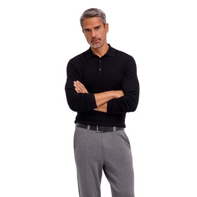 Strickpullover FALKE "Pure Cashmere", Herren, Gr. 3XL, schwarz (3000), Pullover Strickpullover