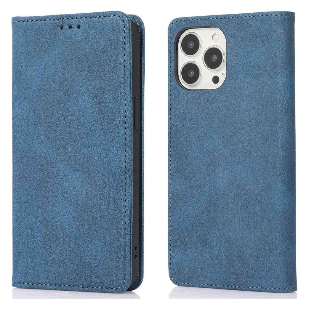 Cover-Discount iPhone 15 Pro Max - Vintage Flip Case Hülle dunkelblau (Apple iPhone 15 Pro Max) (660155754A)
