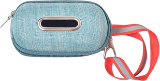 United Portable Linen Dog Poop Bag Holder With Reflective Strap blue