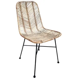 SIT Rattan Vintage Stuhl Metall 2er-Set  – erhältlich in 2 Ausführungen