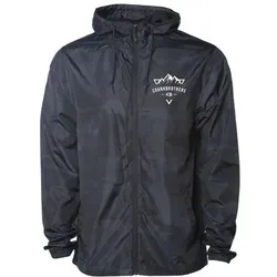 Crankbrothers, Herren, Velojacke, Mountain Windbreaker Range Men, black camo, M (M), Mehrfarbig, Schwarz, M