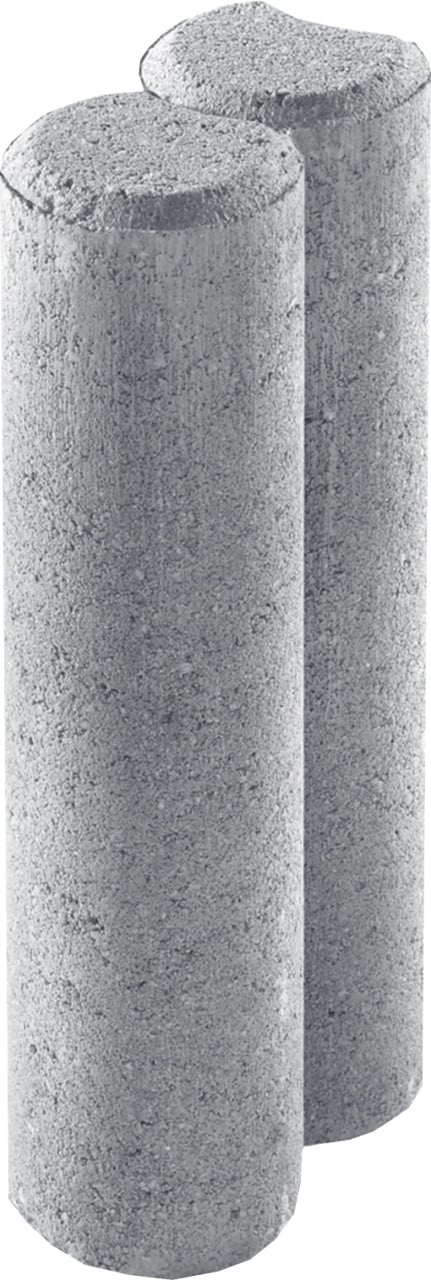 Kann Palisade 2er-Element 25 x 10 x 6 cm grau