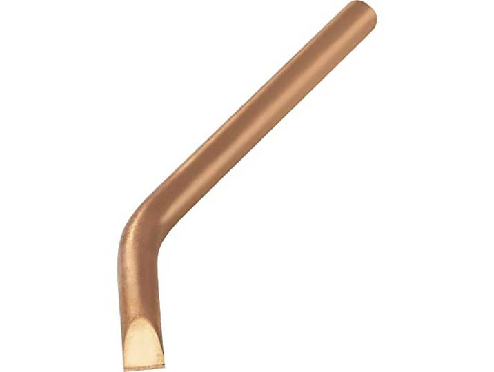 TOOLCRAFT KB-100 Soldeerpunt Beitelvorm, gebogen Grootte soldeerpunt 10 mm Lengte soldeerpunt: 145 mm Inhoud: 1 stuk(s)