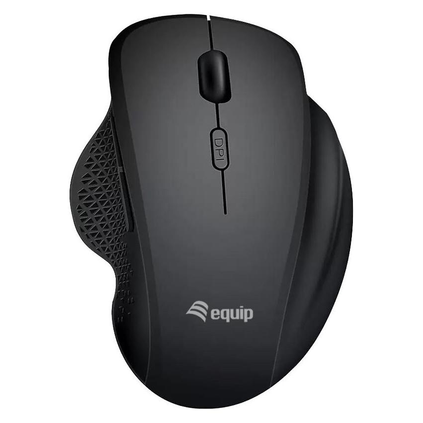 equip Ergonomische Maus DM 2.4Ghz+BT 6Button R schwarz (Kabellos) (245121)