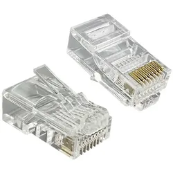 EFB-Elektronik 100x Modular Stecker RJ45 8P8C ungeschirmt UTP für Rundkabel