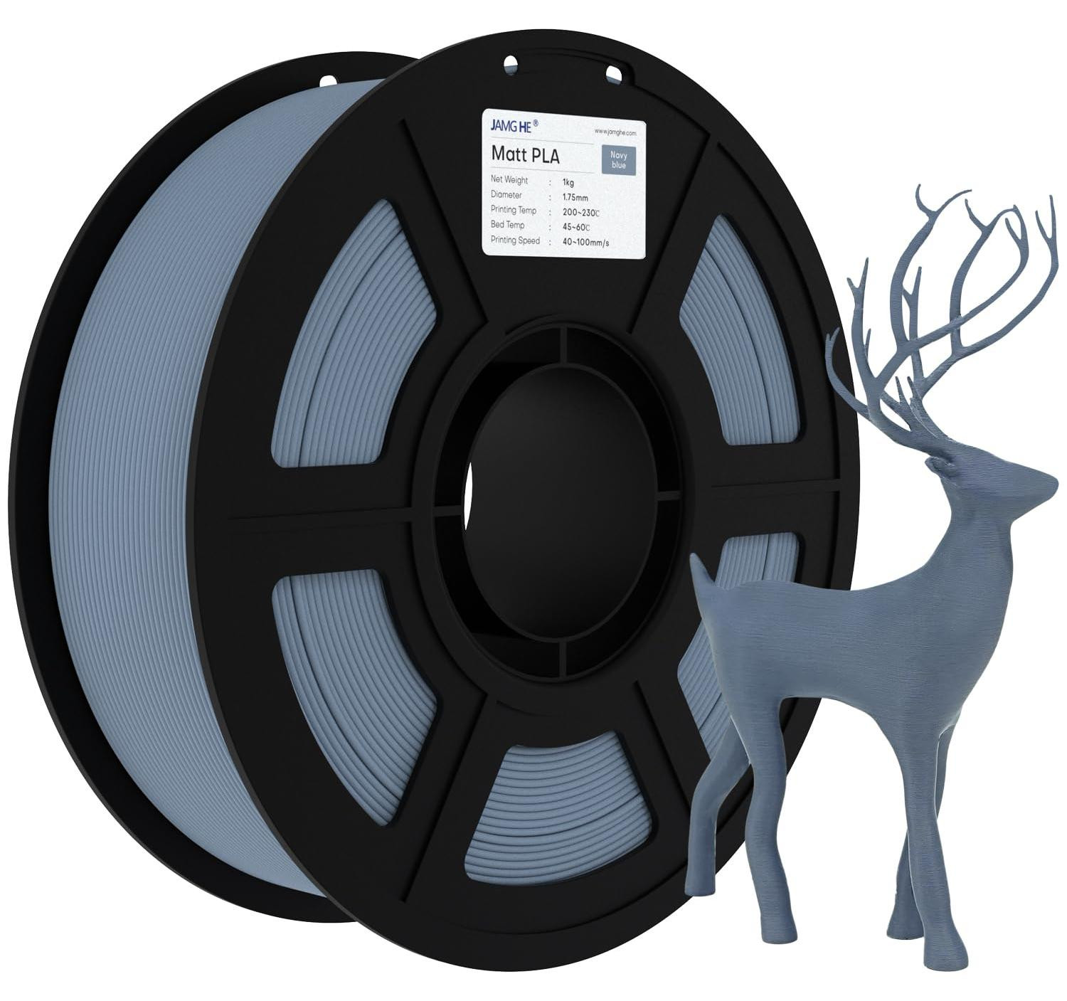 Selius Matte PLA-filament 1,75 mm, 1 kg, marineblauw