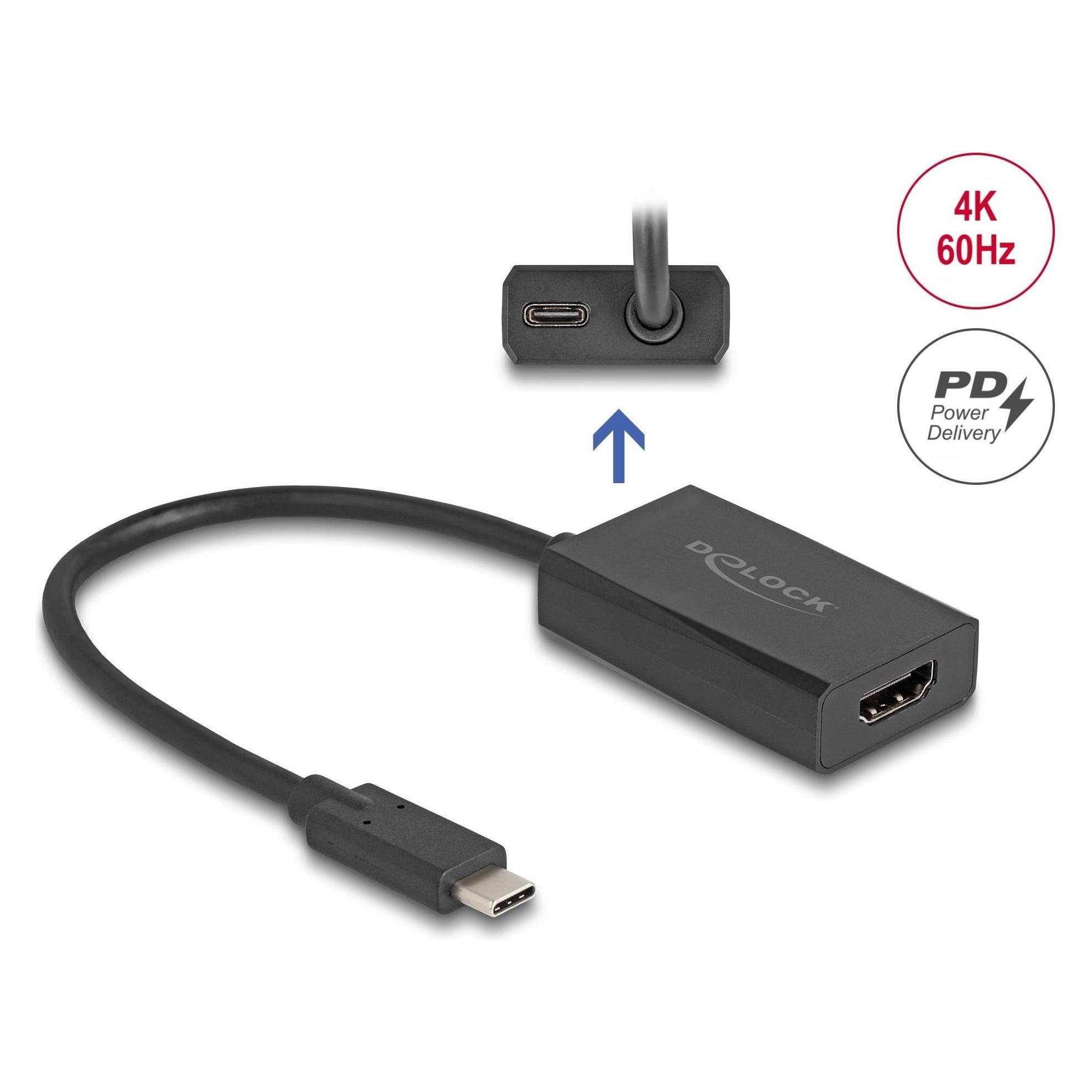 Delock Adapter HDMI Buchse zu USB Type-C Stecker (DP Alt Mod (HDMI) (61058)