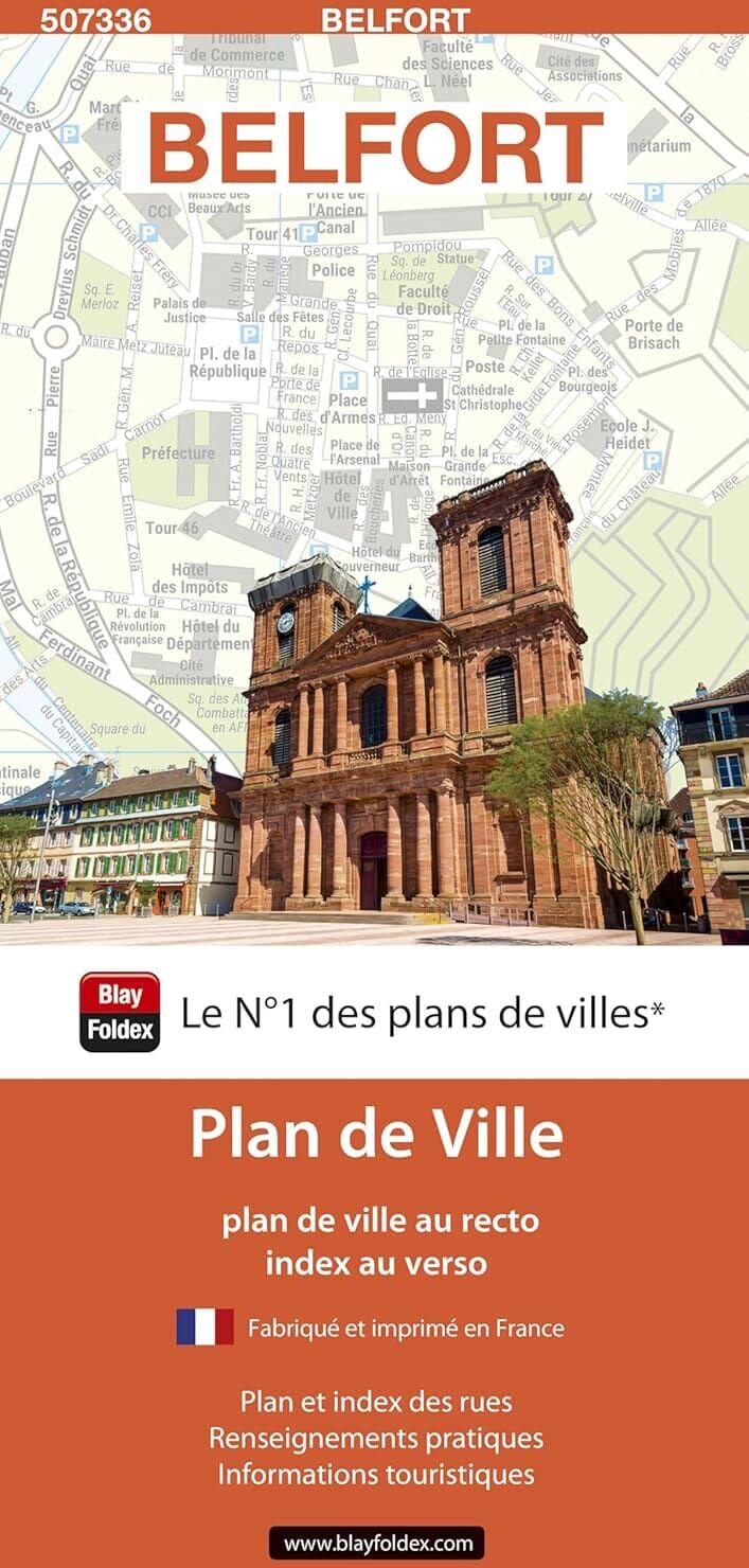 Belfort, Territoire de Belfort - Plan de ville   Blay Foldex