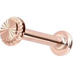 14 Karat Gold Labret mit Innengewinde DISC