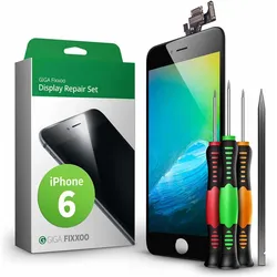 Giga Fixxoo Display Komplettset (Display, Apple iPhone 6), Mobilgerät Ersatzteile, Schwarz