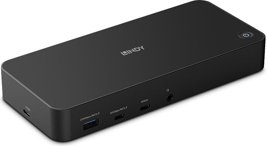 Lindy 43366, Andocken, USB 3.2 Gen 2 (3.1 Gen 2) Type-C, Schwarz, CE, FCC, RoHS & REACH, California Proposition 65, Gleichstrom, USB Typ-C
